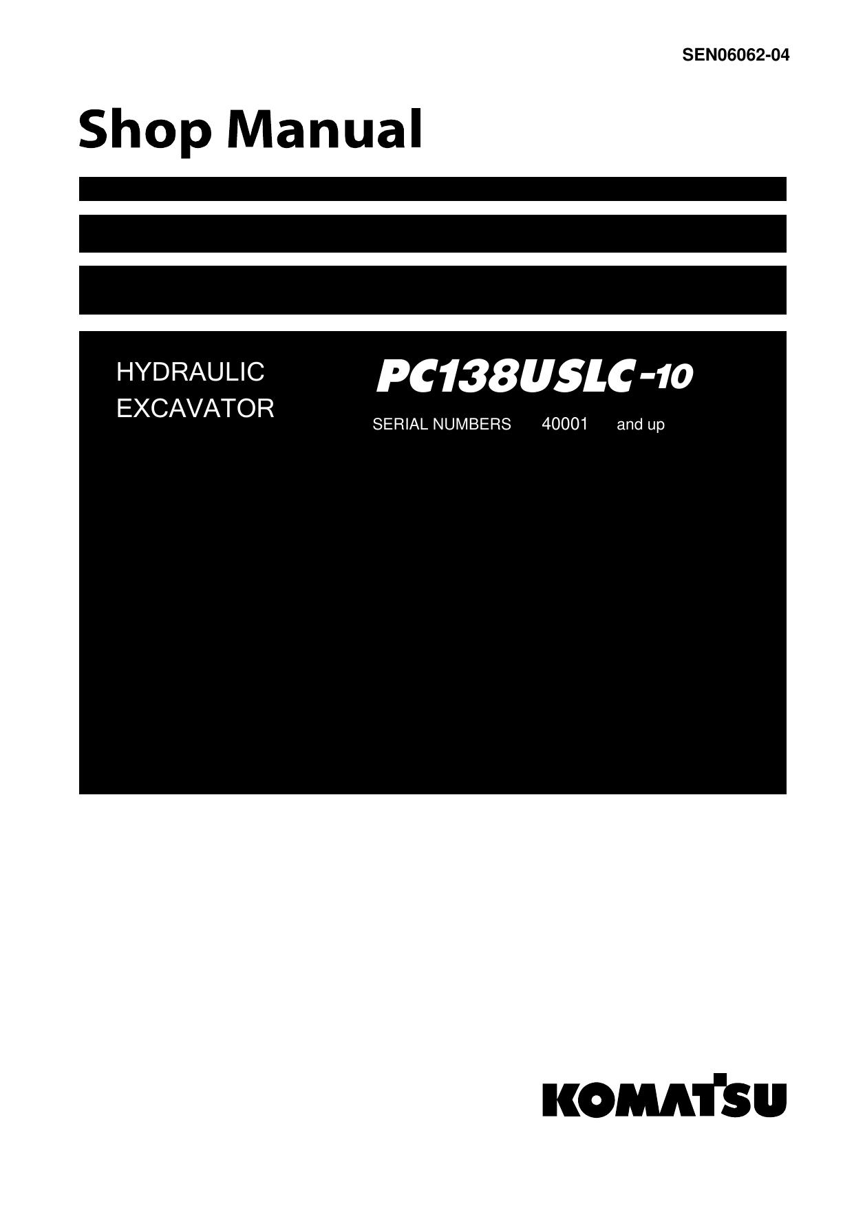 PC138USLC-10 Shop Manual